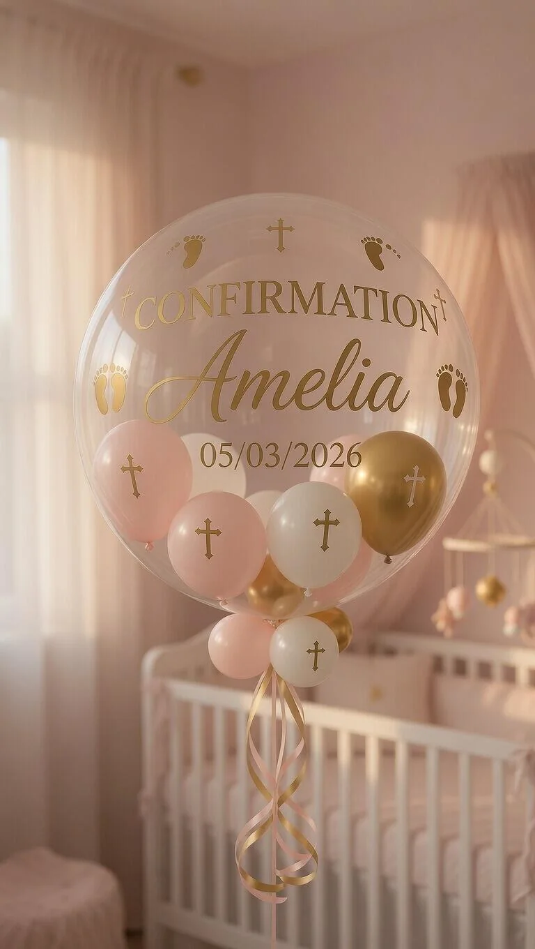 Female Confirmation Personalised Balloon view 2