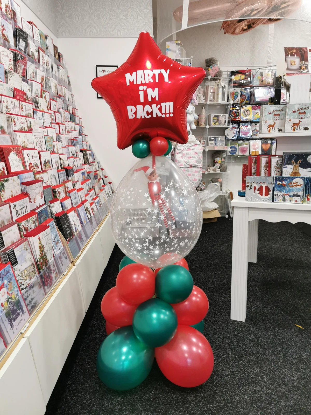 Red Star Elf Balloon