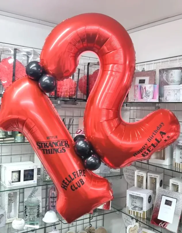 Stranger Things Double Number Balloon Display view 2
