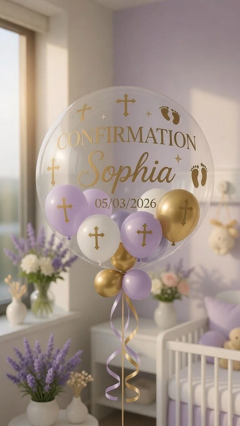 Female Confirmation Personalised Balloon