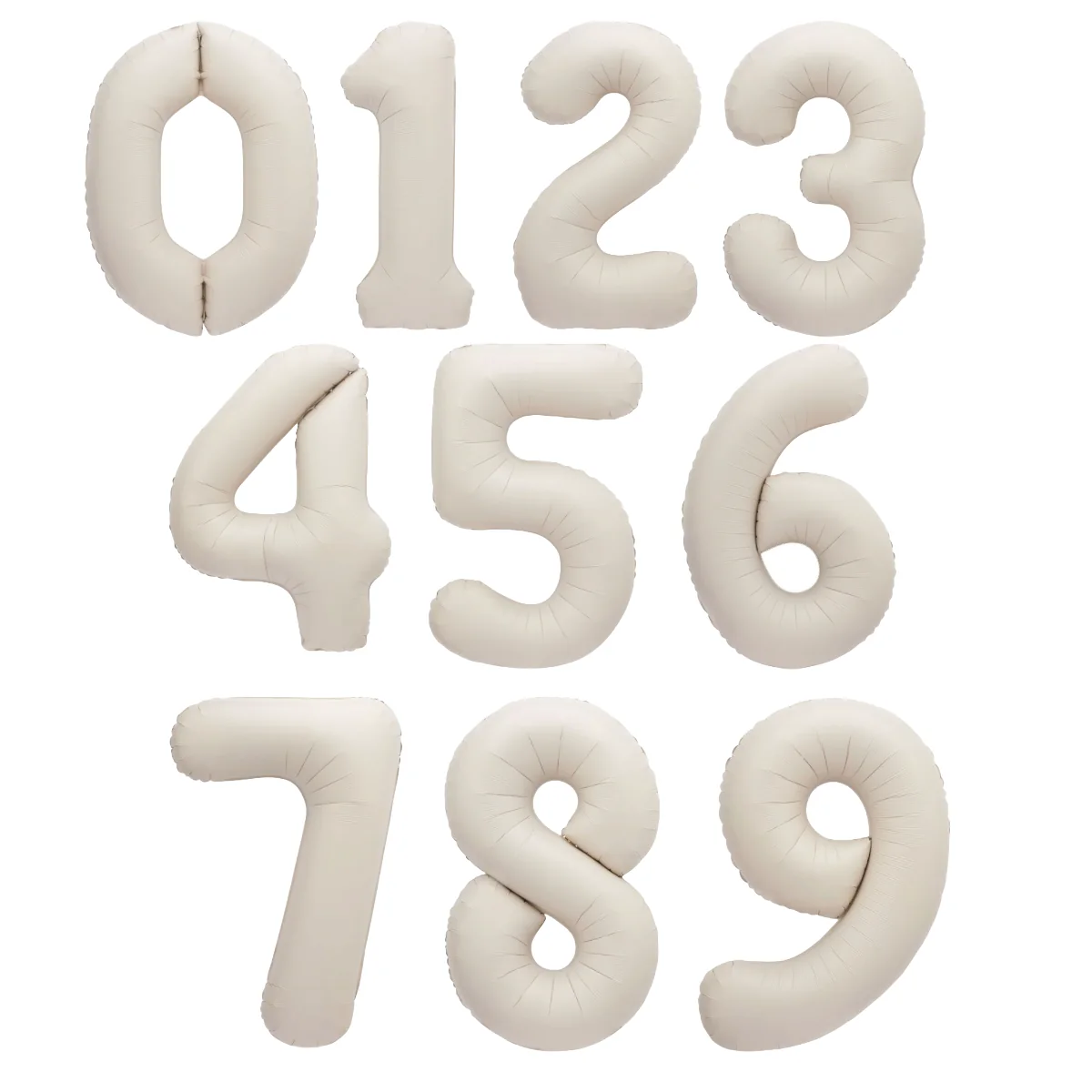 Nude 34 Inch Helium Number Balloons