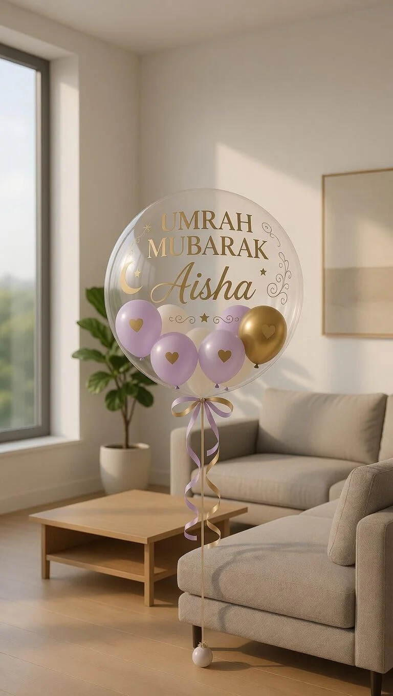 Umrah Mubarak Personalised Balloon