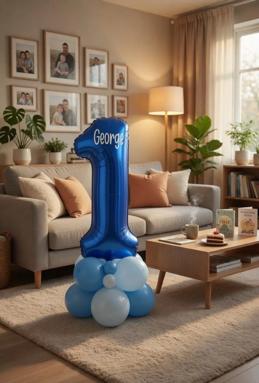 Boys’ Single Number Balloon Display view 2
