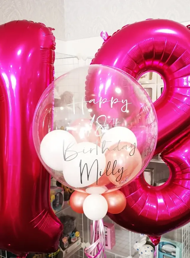 Personalised Balloon with Two Number Balloons