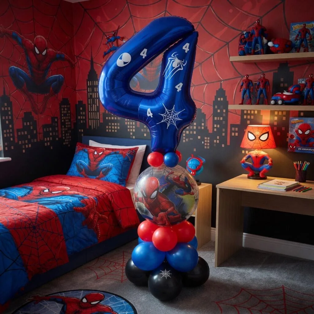 Spider-Man Single Number Balloon Display