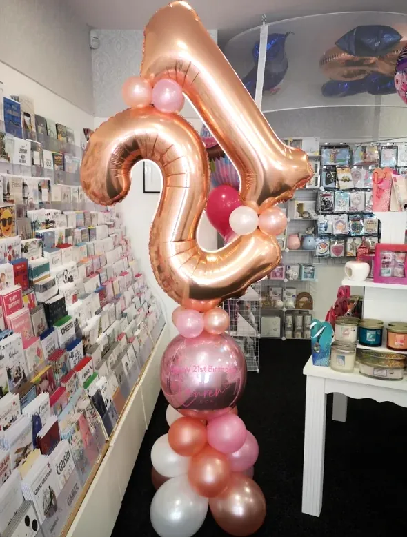 Standard Double Number Balloon Display view 2