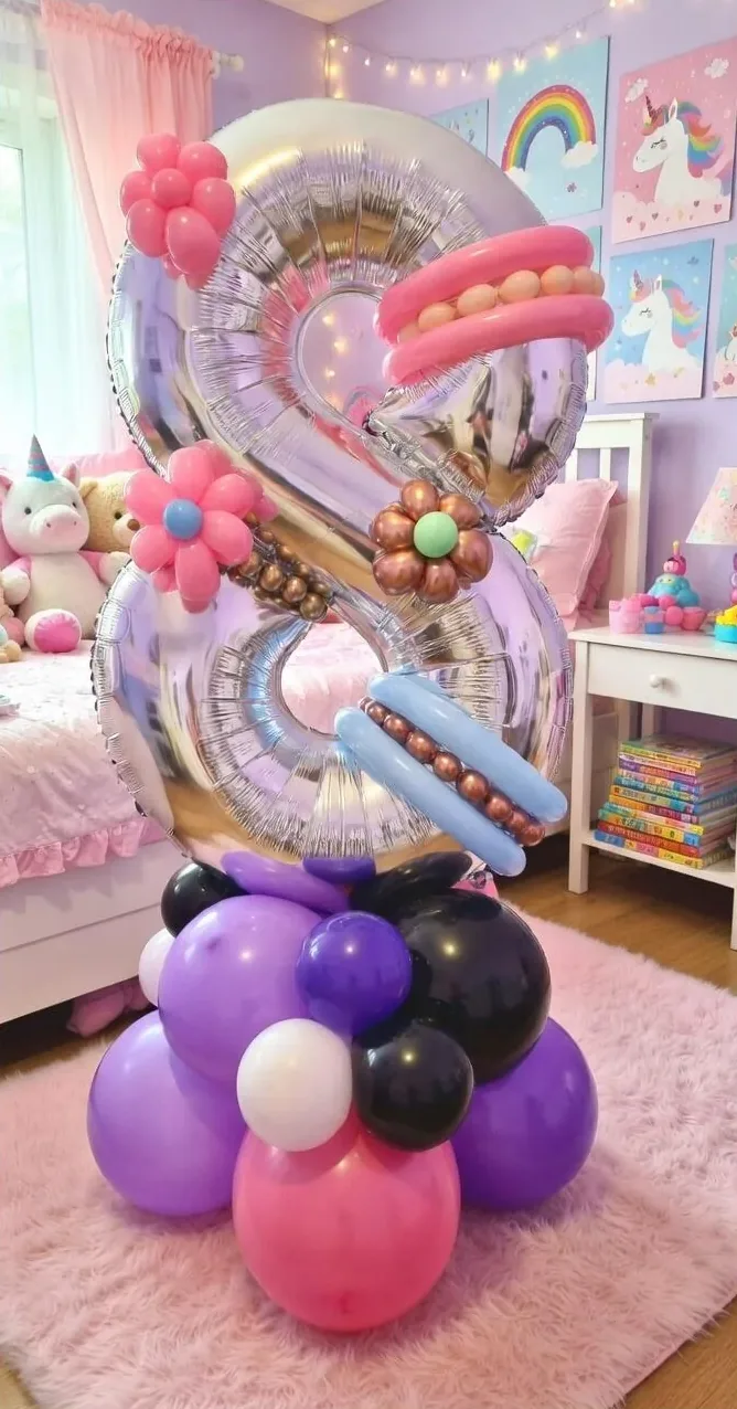 Single Number Balloon Display