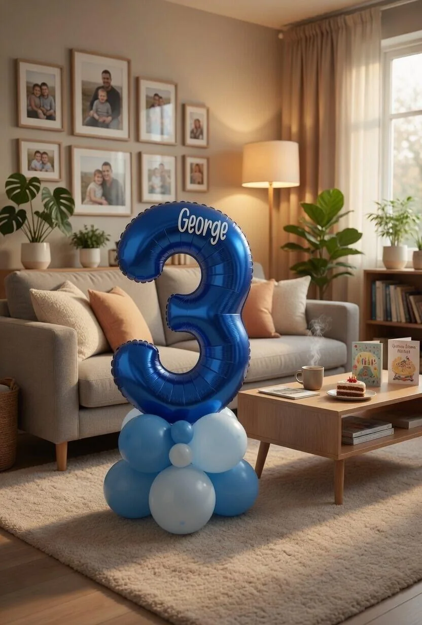 Boys’ Single Number Balloon Display view 4