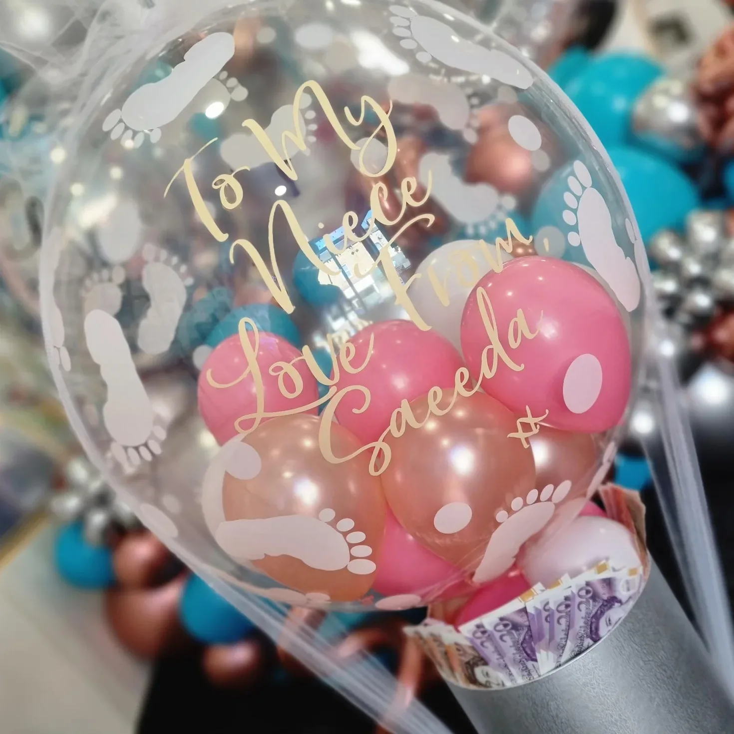 24 Inch Personalised Money Balloon
