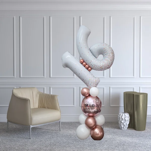 Standard Double Number Balloon Display view 3
