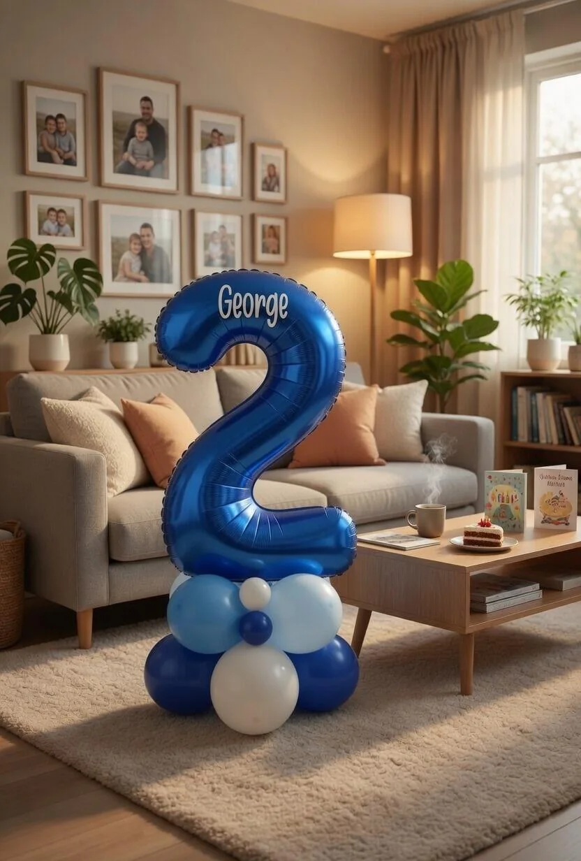 Boys’ Single Number Balloon Display view 3