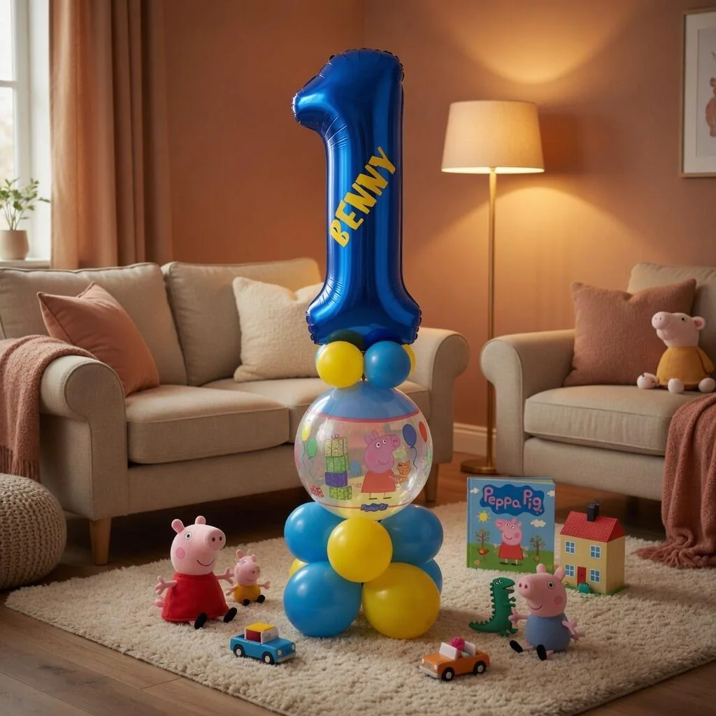 Peppa Pig Single Number Balloon Display