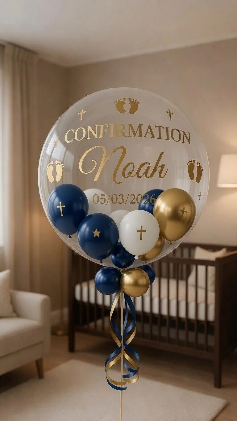 Male Confirmation Personalised Balloon