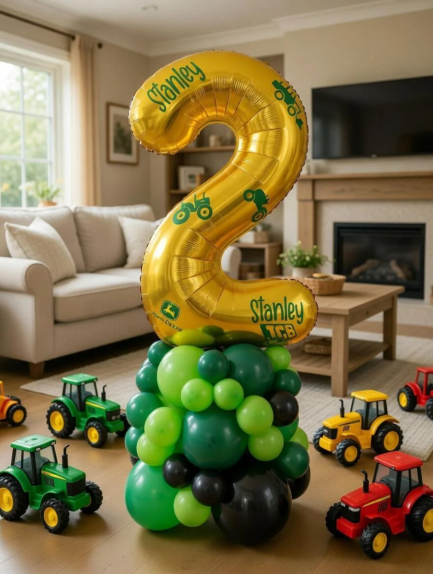 Tractor Single Number Balloon Display