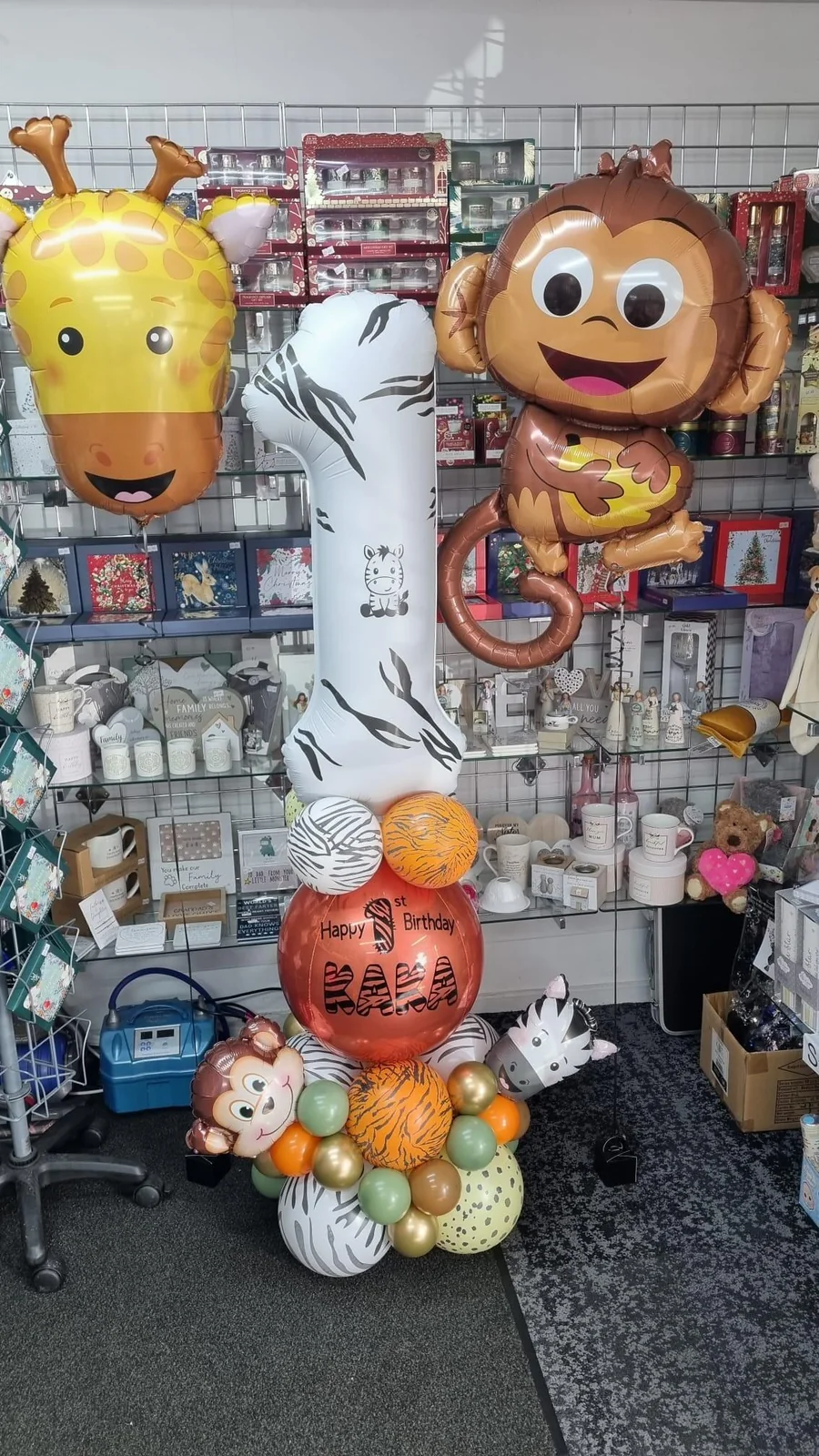 Baby Jungle Balloon Display
