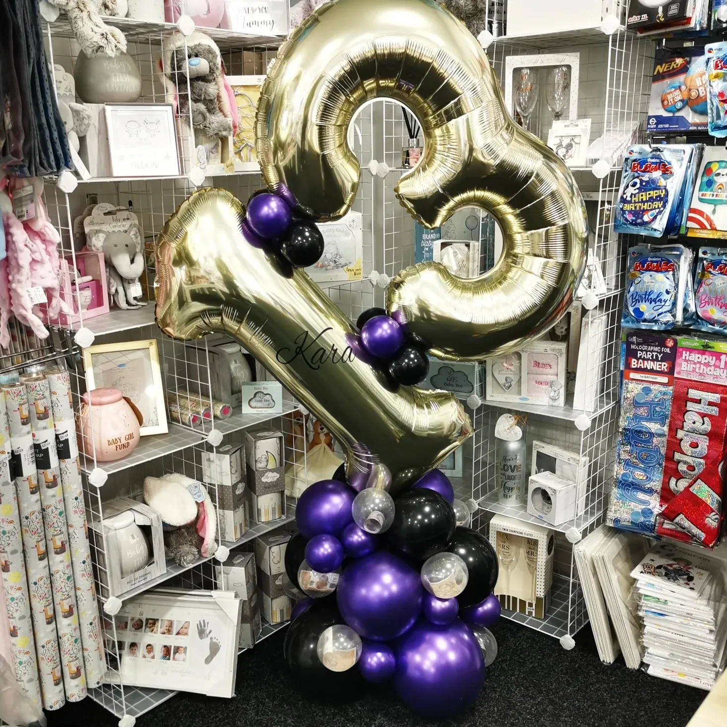 Double Number Money Balloon Display view 2