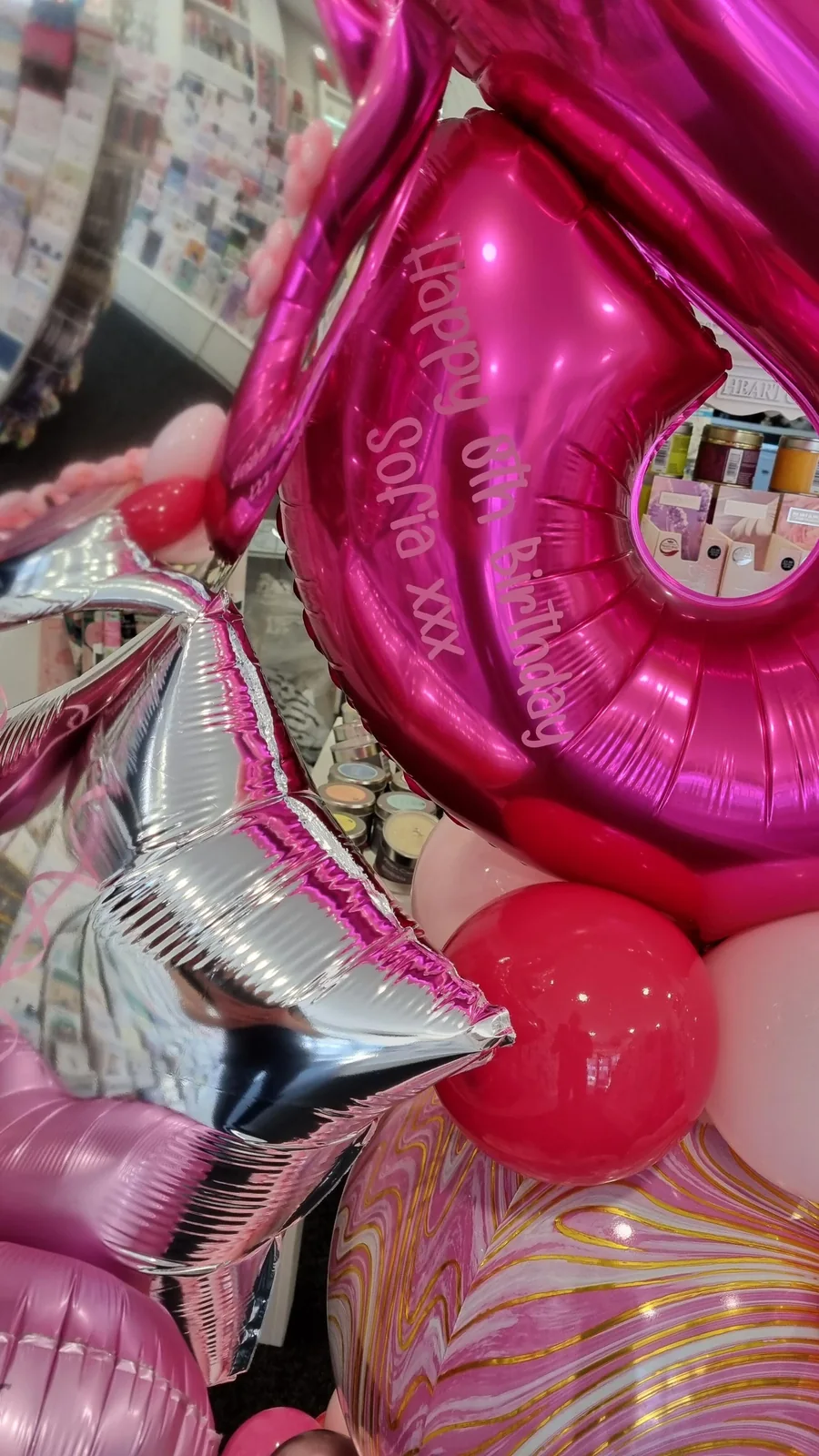 Princess Single Number Balloon Display view 2