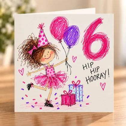 Girl Age 6 – Hip Hip Hooray