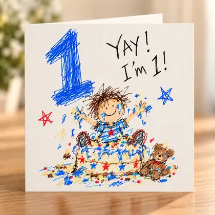 Boy Age 1 – Yay I’m 1