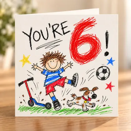 Boy Age 6 – You’re 6