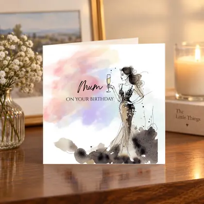 Mum – On Your Birthday – Cocktail card