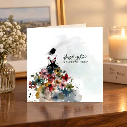 Goddaughter – On Your Birthday – Flower Dress