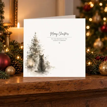 Merry Christmas – Cat by the Tree