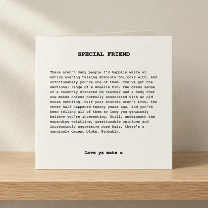 Special Friend – Wheelie Bin card