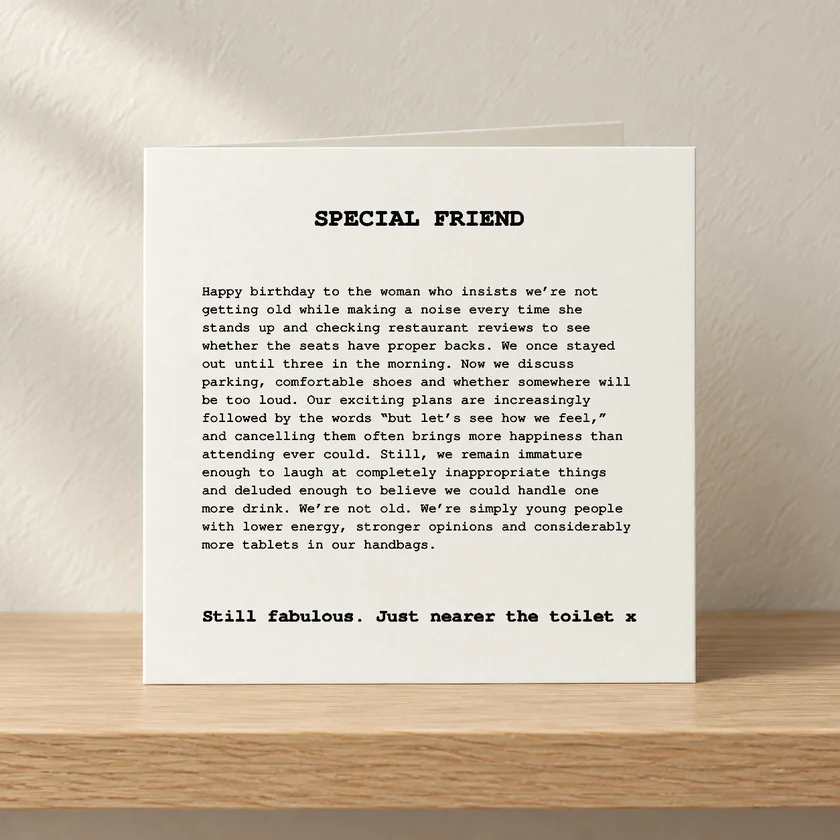 Special Friend 4 card