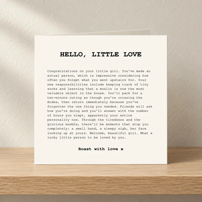 Hello, Little Love card