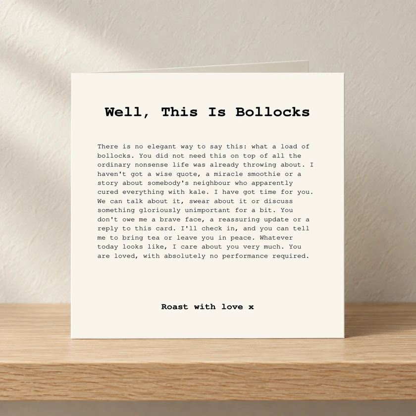 Well, This Is Bollocks - For Her card