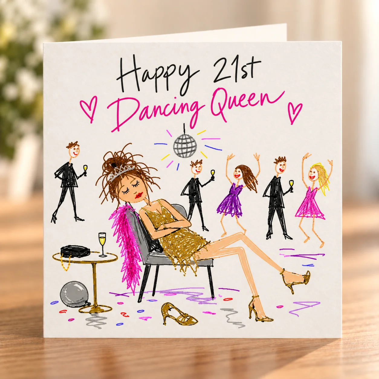 Happy 21st – Dancing Queen card