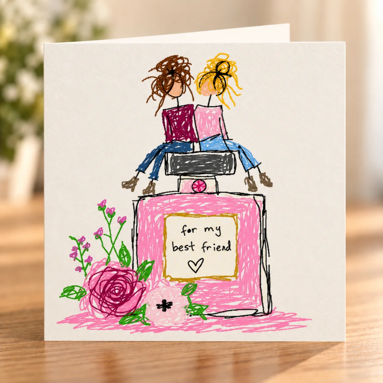 For My Best Friend card shelf mock-up