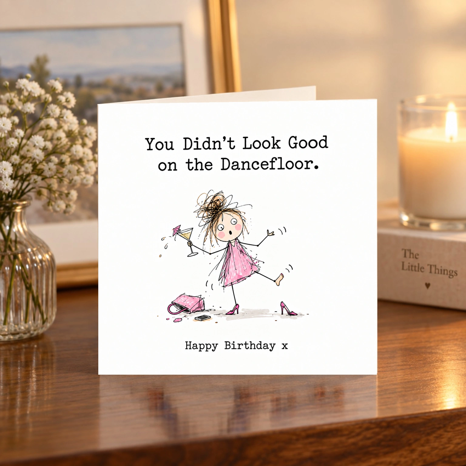 You Didn’t Look Good on the Dancefloor card shelf mock-up