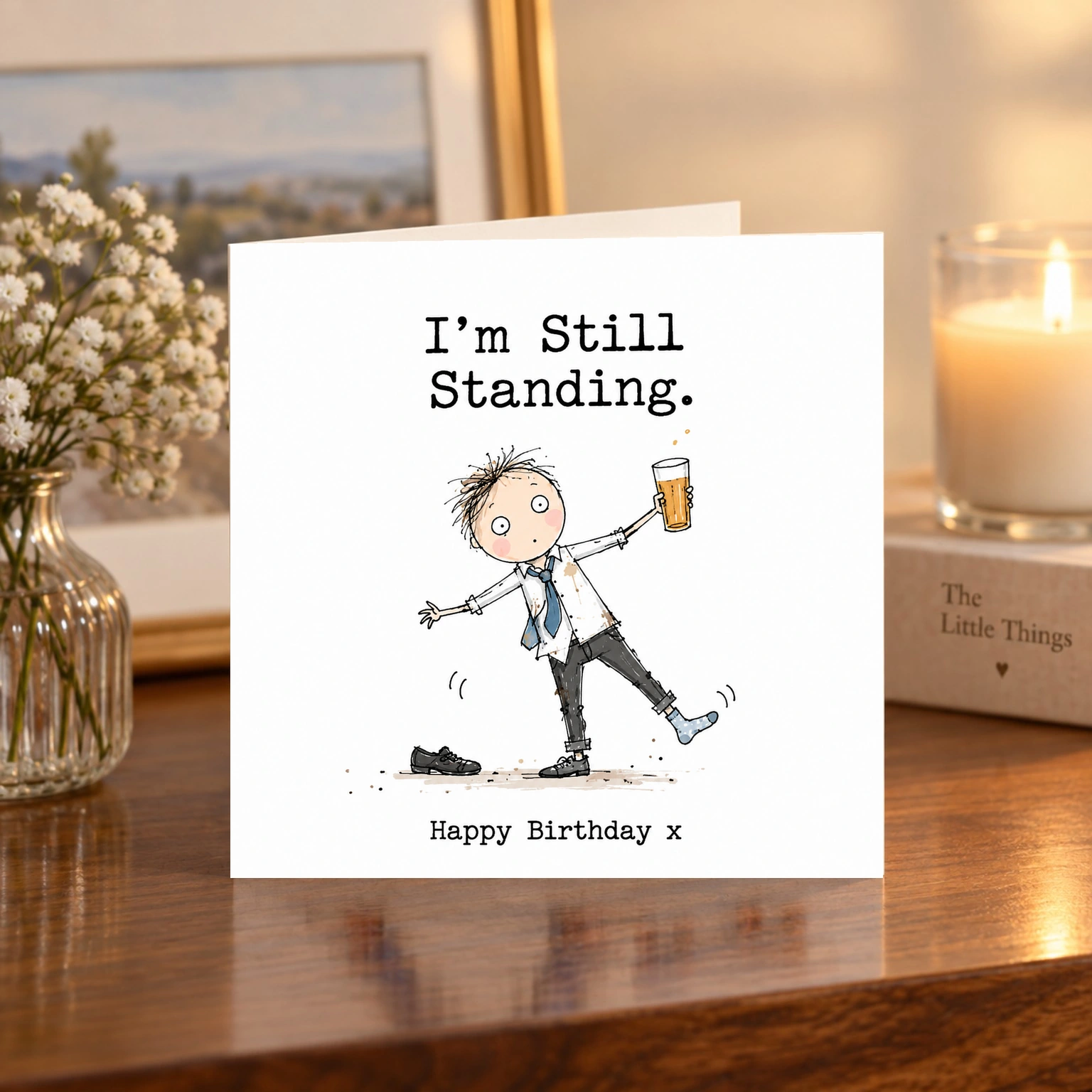 I’m Still Standing card shelf mock-up