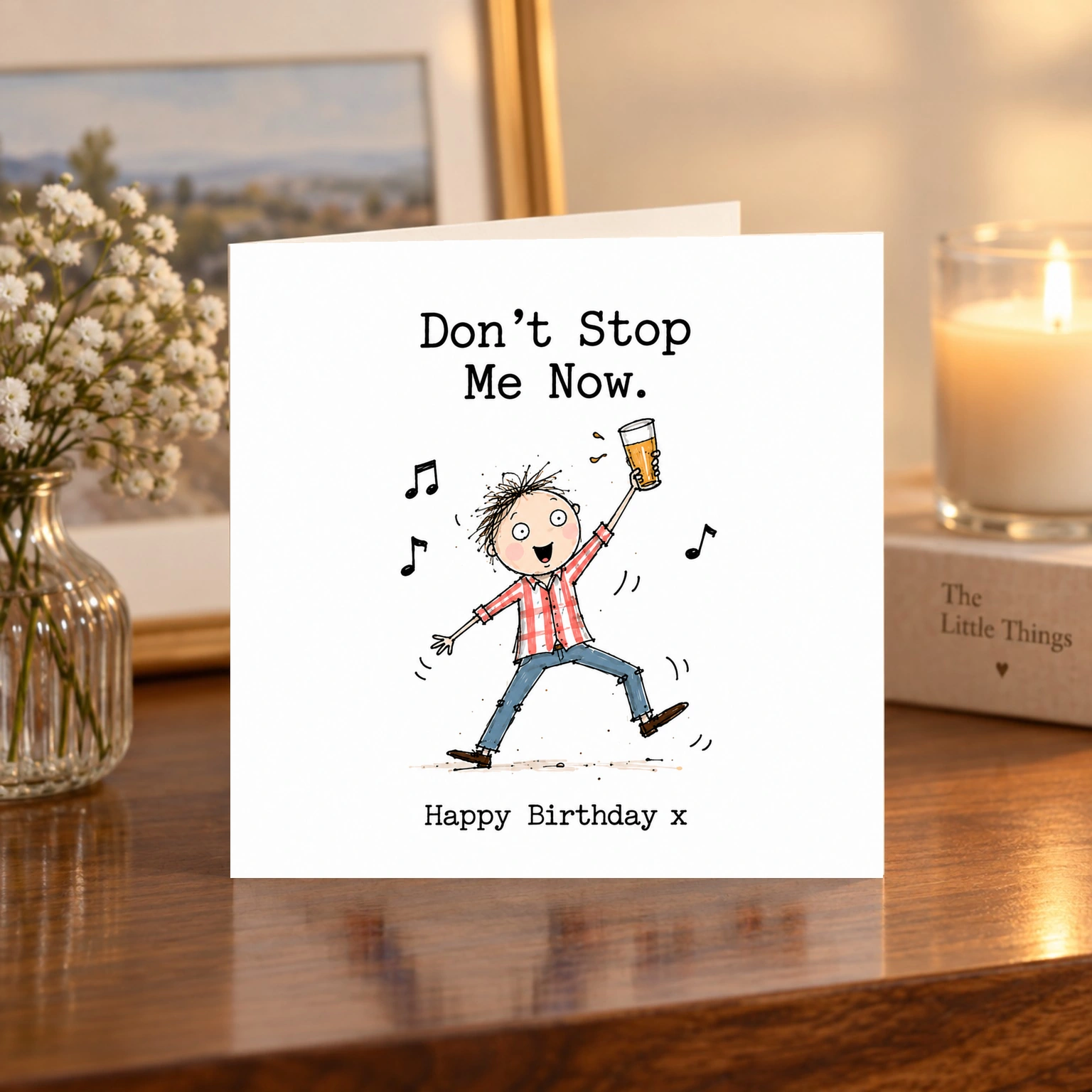 Don’t Stop Me Now card shelf mock-up