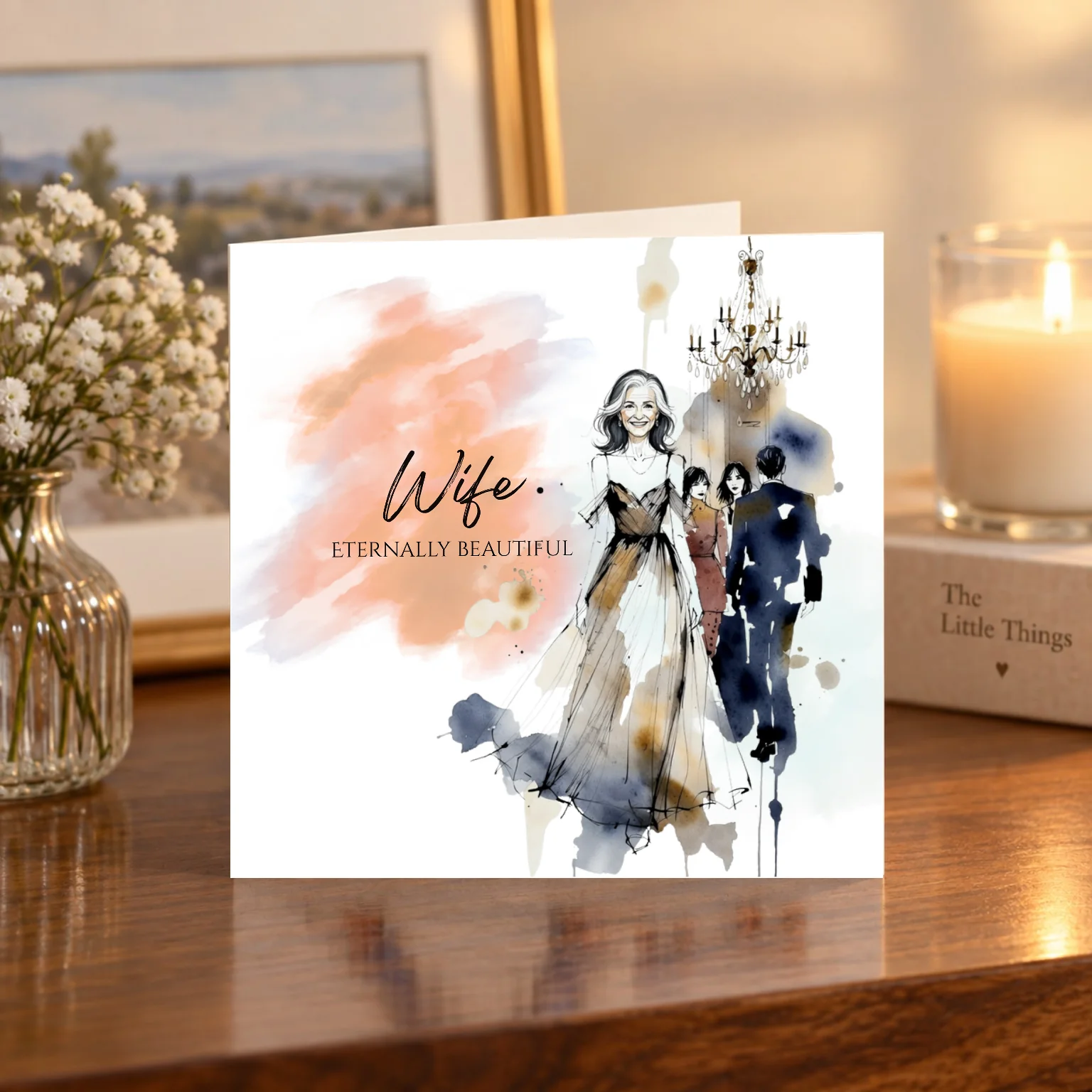 Wife – Eternally Beautiful card shelf mock-up