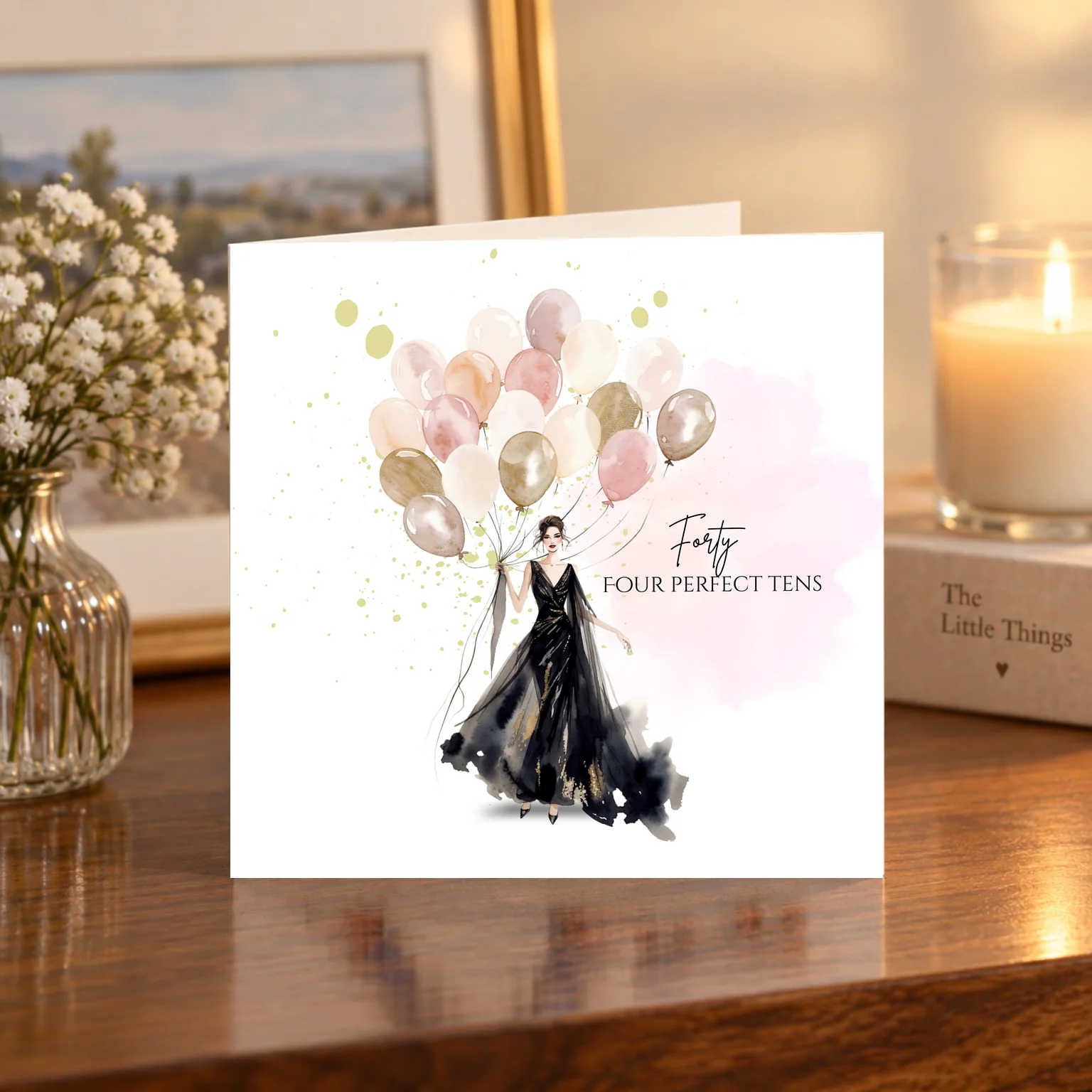40 Four Perfect Tens card shelf mock-up