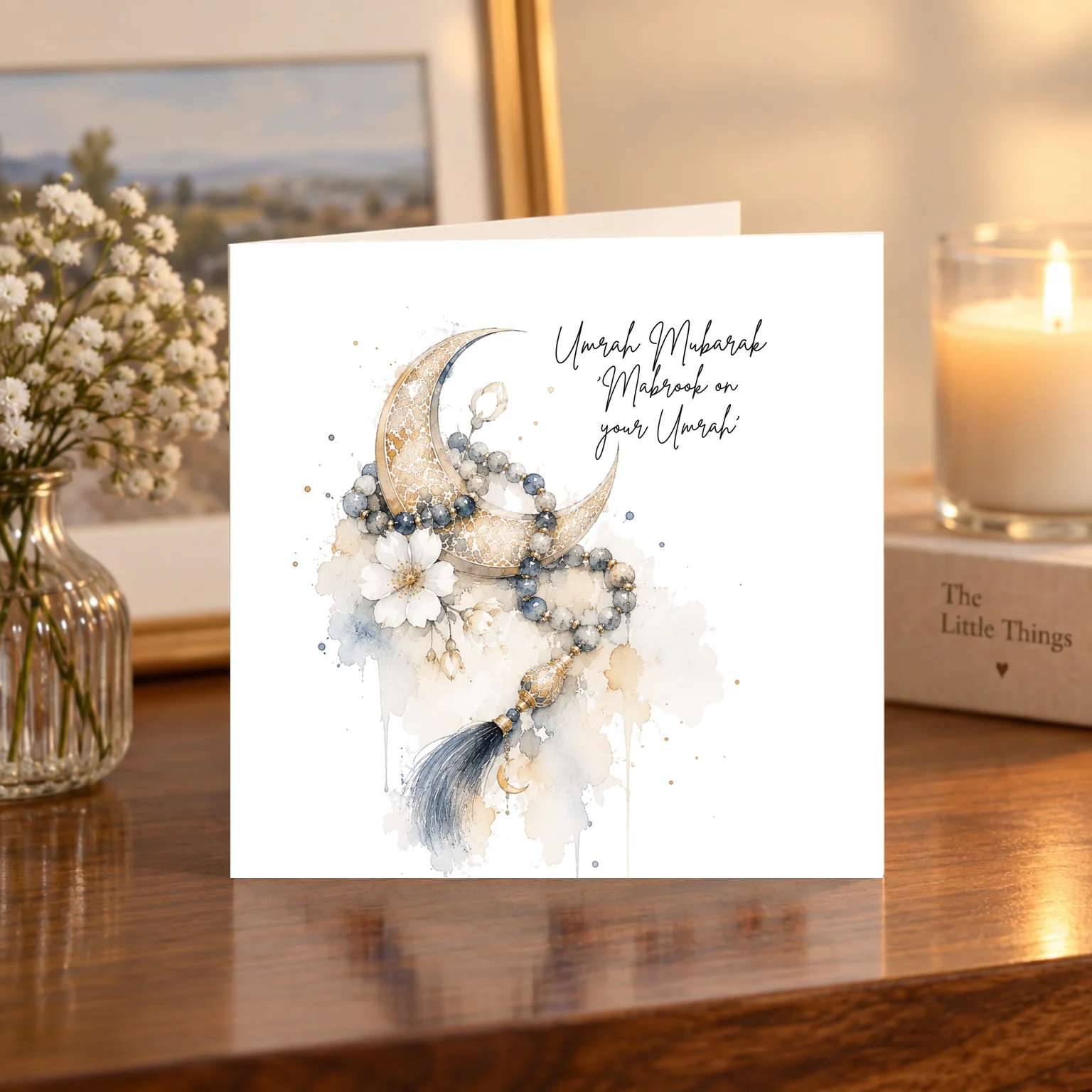 Umrah Female card shelf mock-up